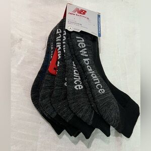 New Balance Men's Black Socks, Lo-Cut Performance Socks, 4 Pair, Size 6-12.5